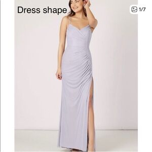 Azazie Tequila Steel Grey Dress